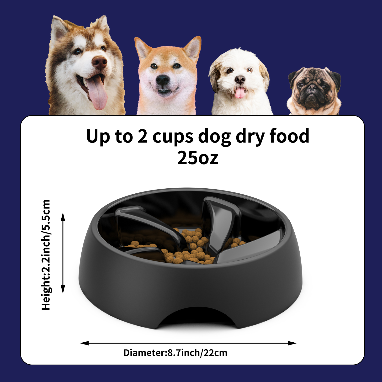 Dog food bowls sales for large dogs