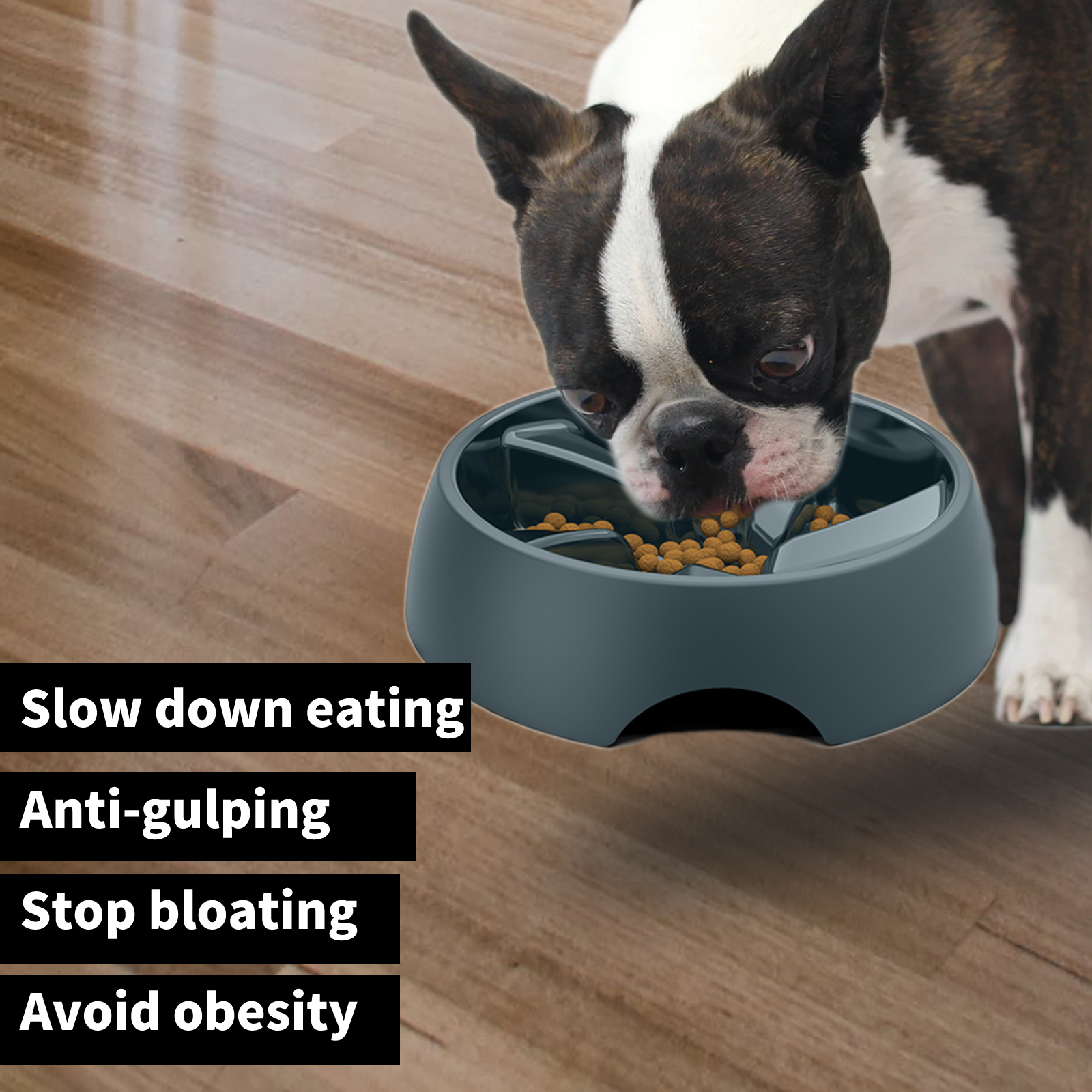 Slow Feeder Dog Bowls French Bulldogs Small Medium Breed 2 Cup Flat Faced Slow Feeder Bowl Short Snout Shallow Slow Eating Dog Bowl Fast Eater Maze Feeding Puzzle BPA free Dog slow bowl